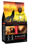 AMBROSIA GRAIN FREE HOLISTIC BUFFALO & FRESH MACKEREL 12 KG